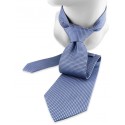 Cravate bleue à effet moiré