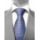Motive 220 - Cravate bleu bleuet à motif en quadrillage.
