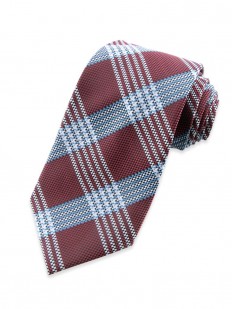 Check 105 - Cravate à motif tricolore carreaux d'inspiration Tartan
