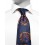 Paisley 75 - Cravate à motif contemporain bleu, ocre et rose