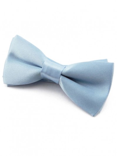 Noeud Papillon Fille Ou Garcon Pre Noue En Satin Bleu Ciel