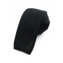 Cravate tricot noire