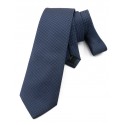 Cravate bleu marine faux uni