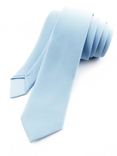Cravate slim bleu givré
