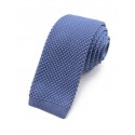 Cravate tricot bleu