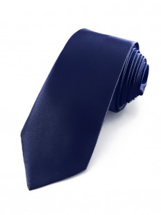 Cravate slim bleu marine