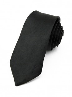 Cravate slim Noire