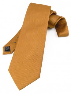 Cravate unie de couleur ambre