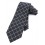 Check 100 - Cravate de couleur blue jean à croisement de lignes vert pastel