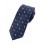 Cravate bleu marine motif chien