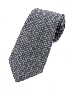 Cravate grise à motifs 2 tons