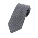 Cravate grise à motifs 2 tons