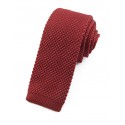 Cravate tricot rouge Rubis