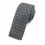 Cravate tricot grise à motifs