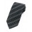 Cravate noire et grise à rayures