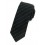 Cravate noire à fines rayures