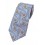 Paisley 60 - Cravate en soie à motif cachemire modernisé bleu clair et abricot.