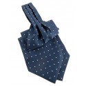 Cravate Ascot bleu marine