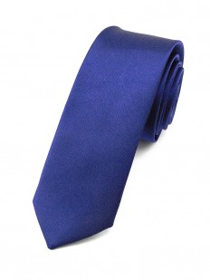 Cravate slim Bleu roi