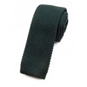 Cravate tricot vert foncé