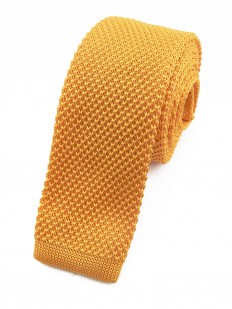 Cravate tricot jaune
