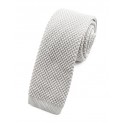 Cravate tricot blanche