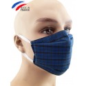 Masque de protection alternatif en coton bleu foncé