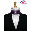 Cravate de dressage à motif violet