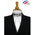 Cravate de dressage noire et blanche
