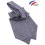 Cravate Ascot violette à carreaux