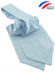 Cravate Ascot Bleu clair