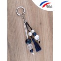 Porte clés bleu pour licol ou sac