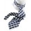 Check 170 - Cravate à carreaux, effet jean.