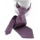 Motive 110 - Cravate en soie tissée de couleur dominante violette