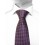 Motive 110 - Cravate en soie tissée de couleur dominante violette